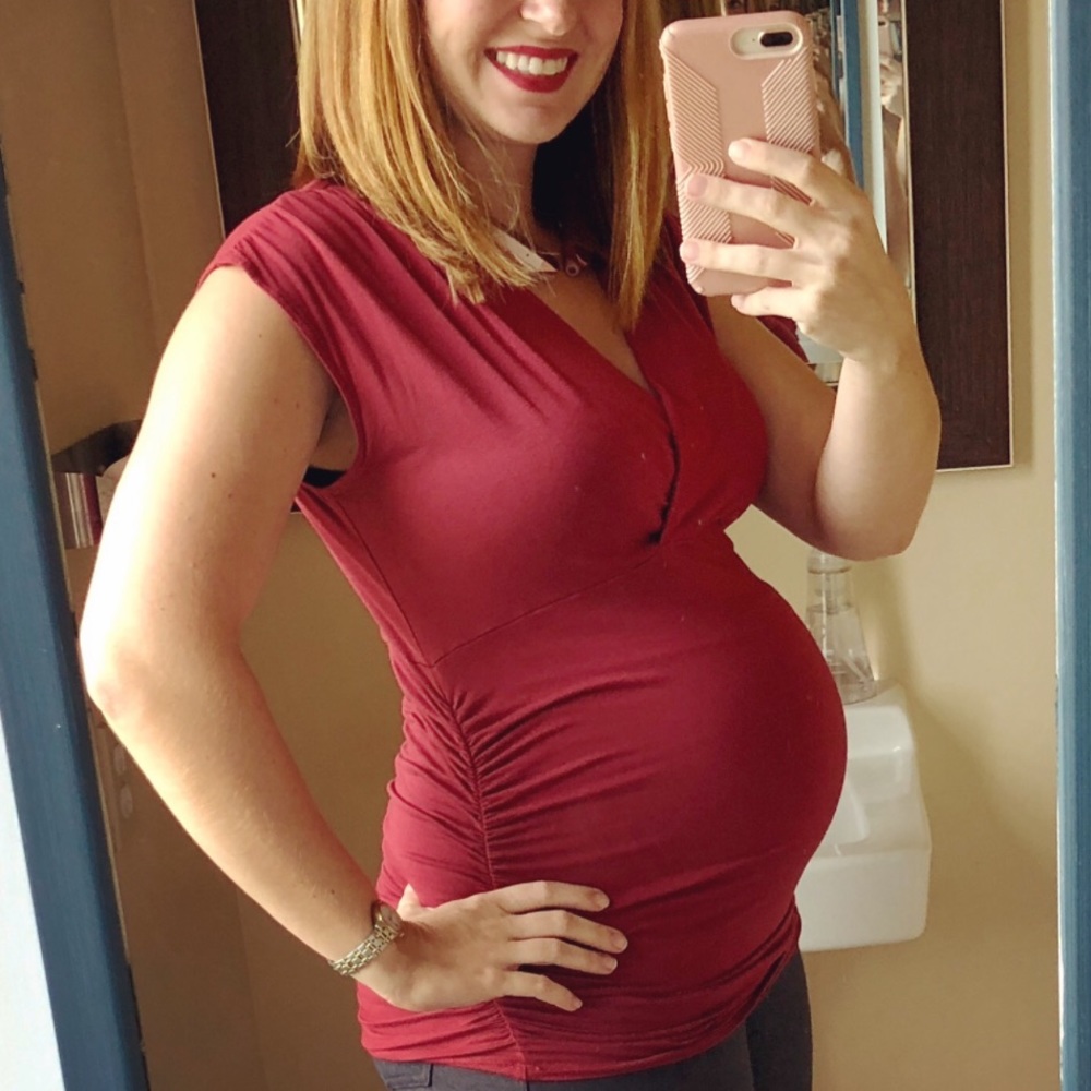 Maternity sleeveless top